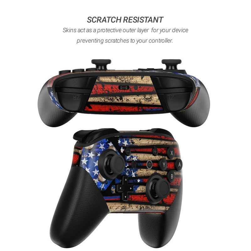 Old Glory - Nintendo Switch Pro Controller Skin