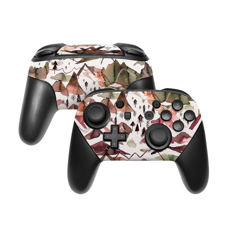 Red Mountains - Nintendo Switch Pro Controller Skin