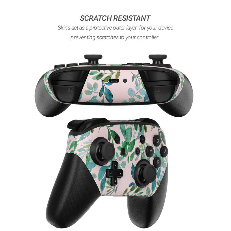 Sage Greenery - Nintendo Switch Pro Controller Skin