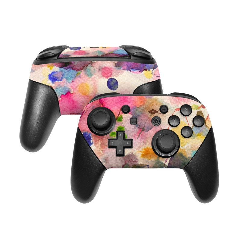 Watercolor Mountains - Nintendo Switch Pro Controller Skin