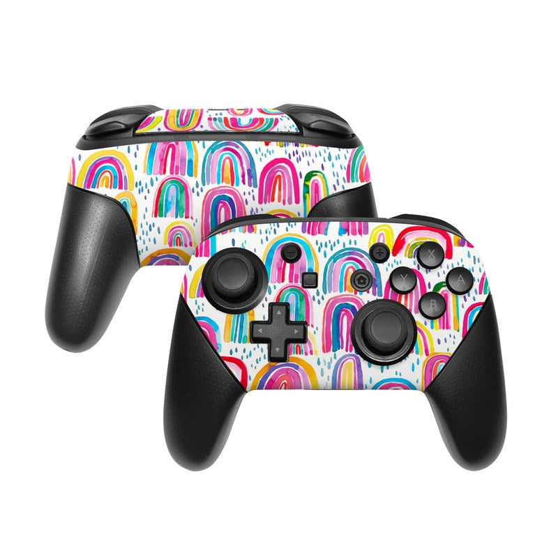 Watercolor Rainbows - Nintendo Switch Pro Controller Skin