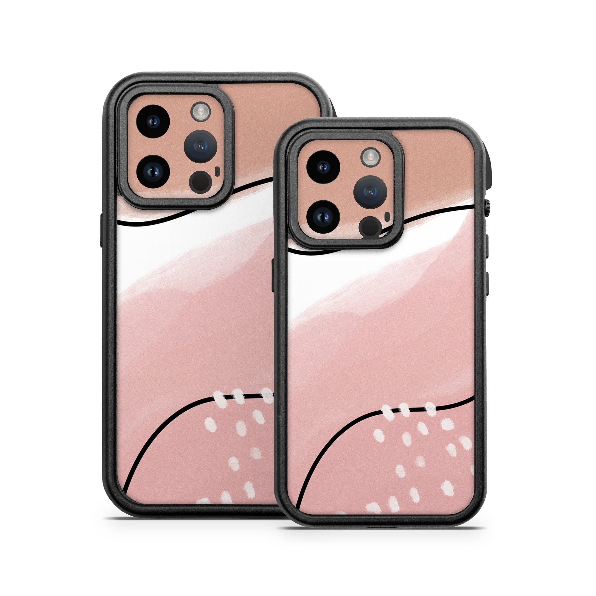 Abstract Pink and Brown - Otterbox Fre iPhone 14 Case Skin