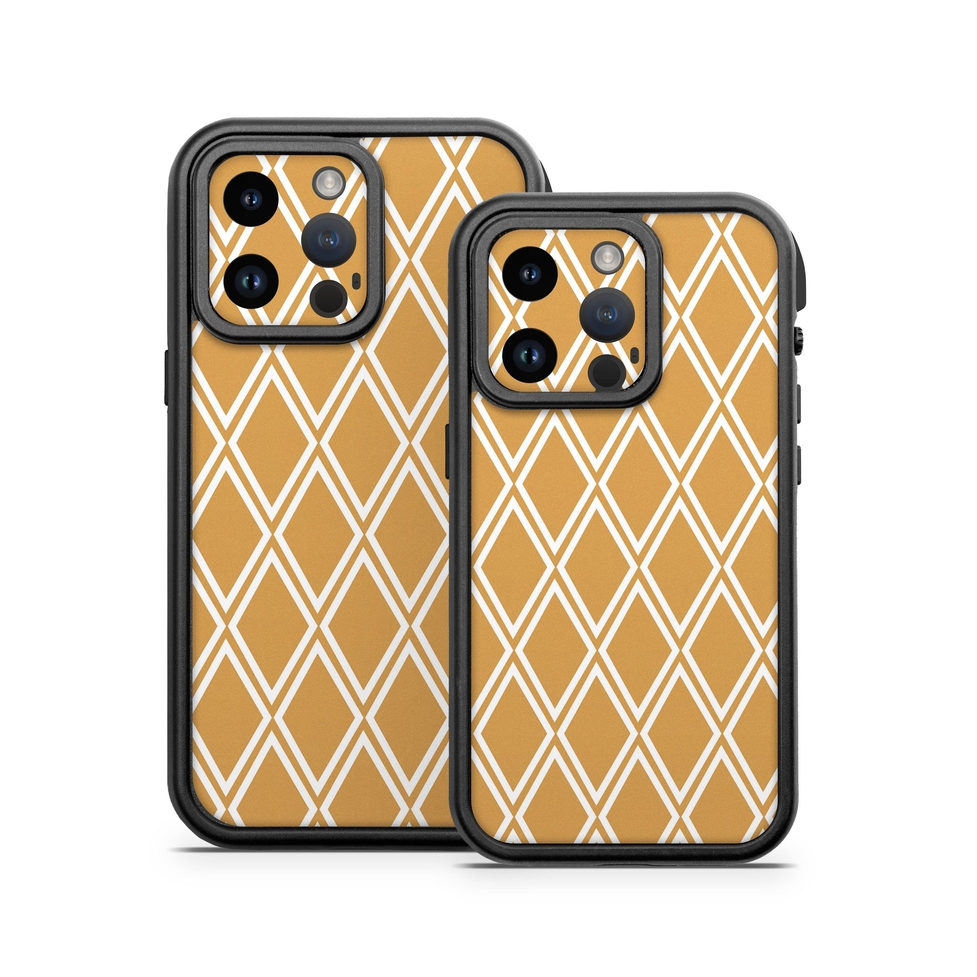 Orange Checks - Otterbox Fre iPhone 14 Case Skin