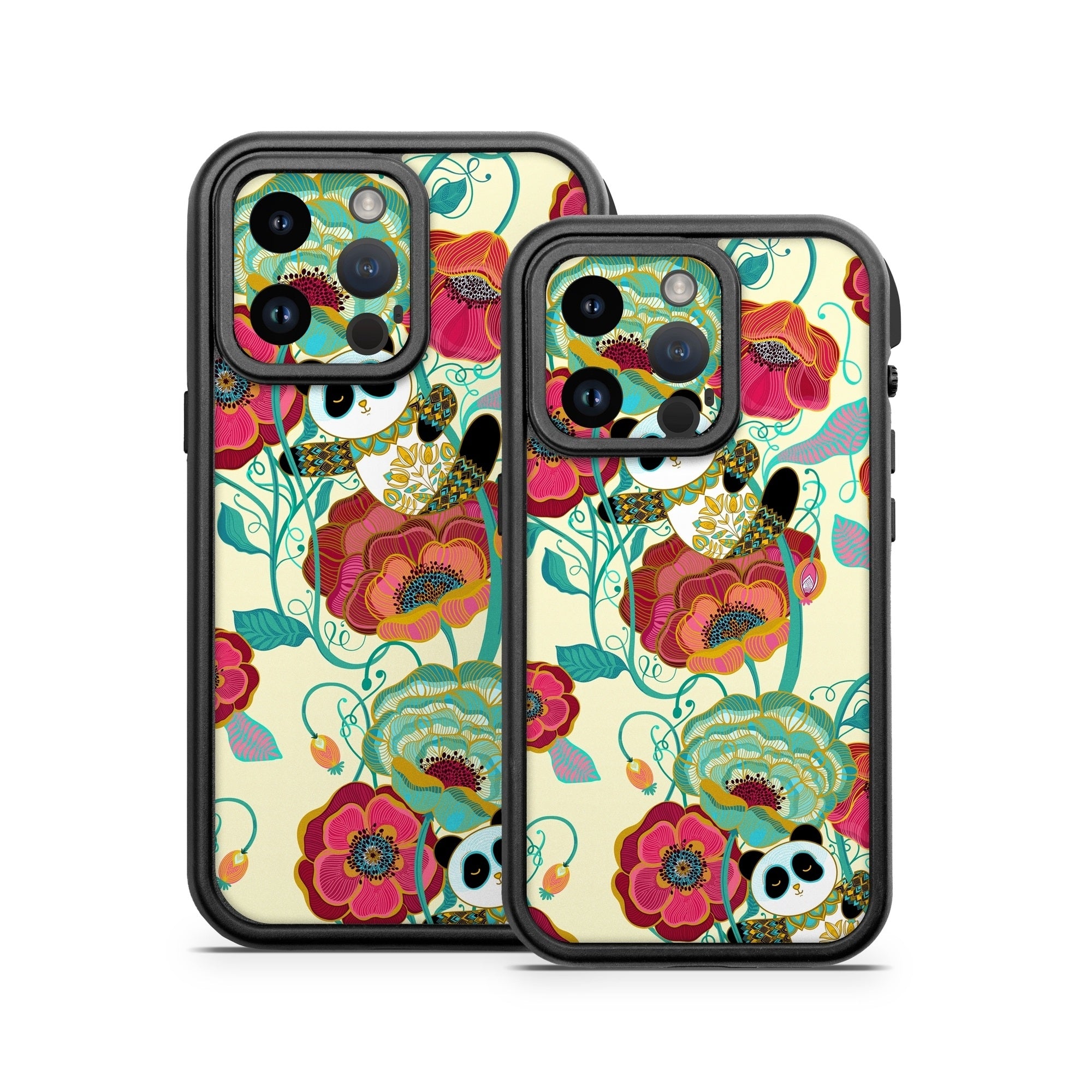 Panda Flowers - Otterbox Fre iPhone 14 Case Skin