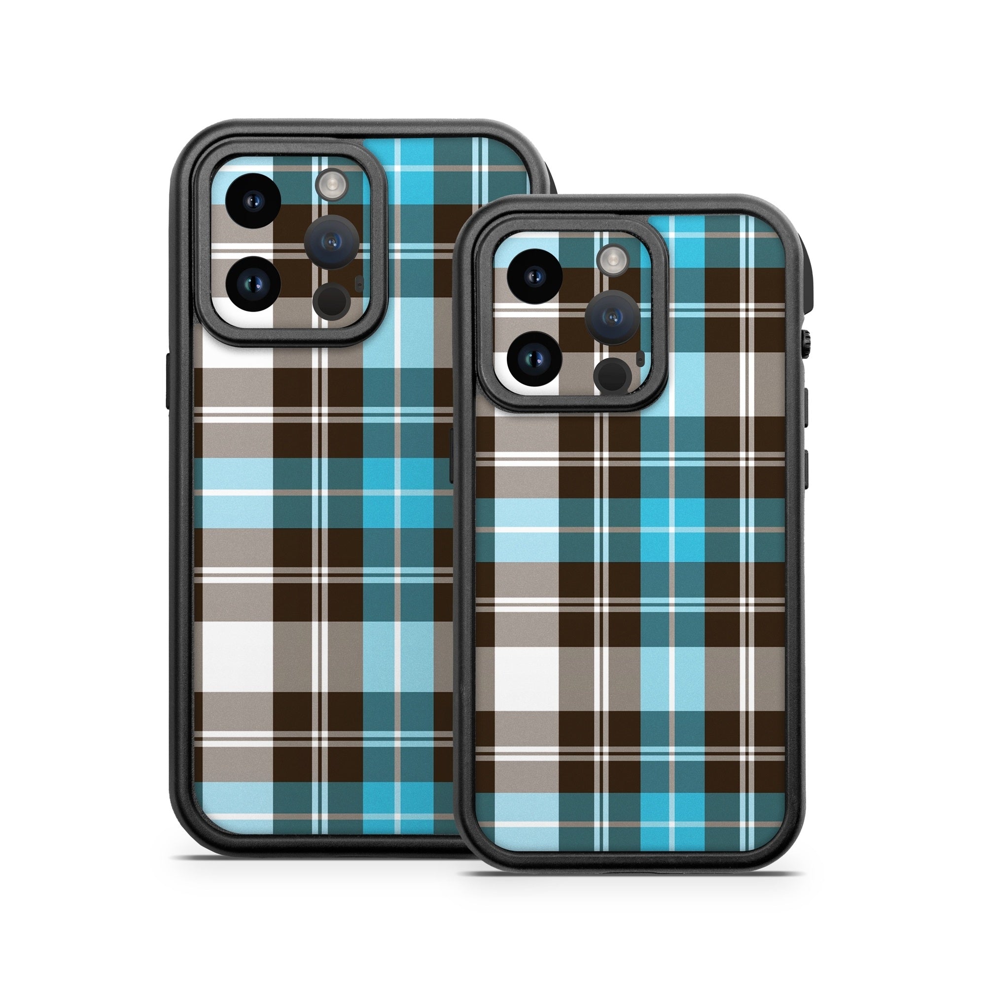 Turquoise Plaid - Otterbox Fre iPhone 14 Case Skin