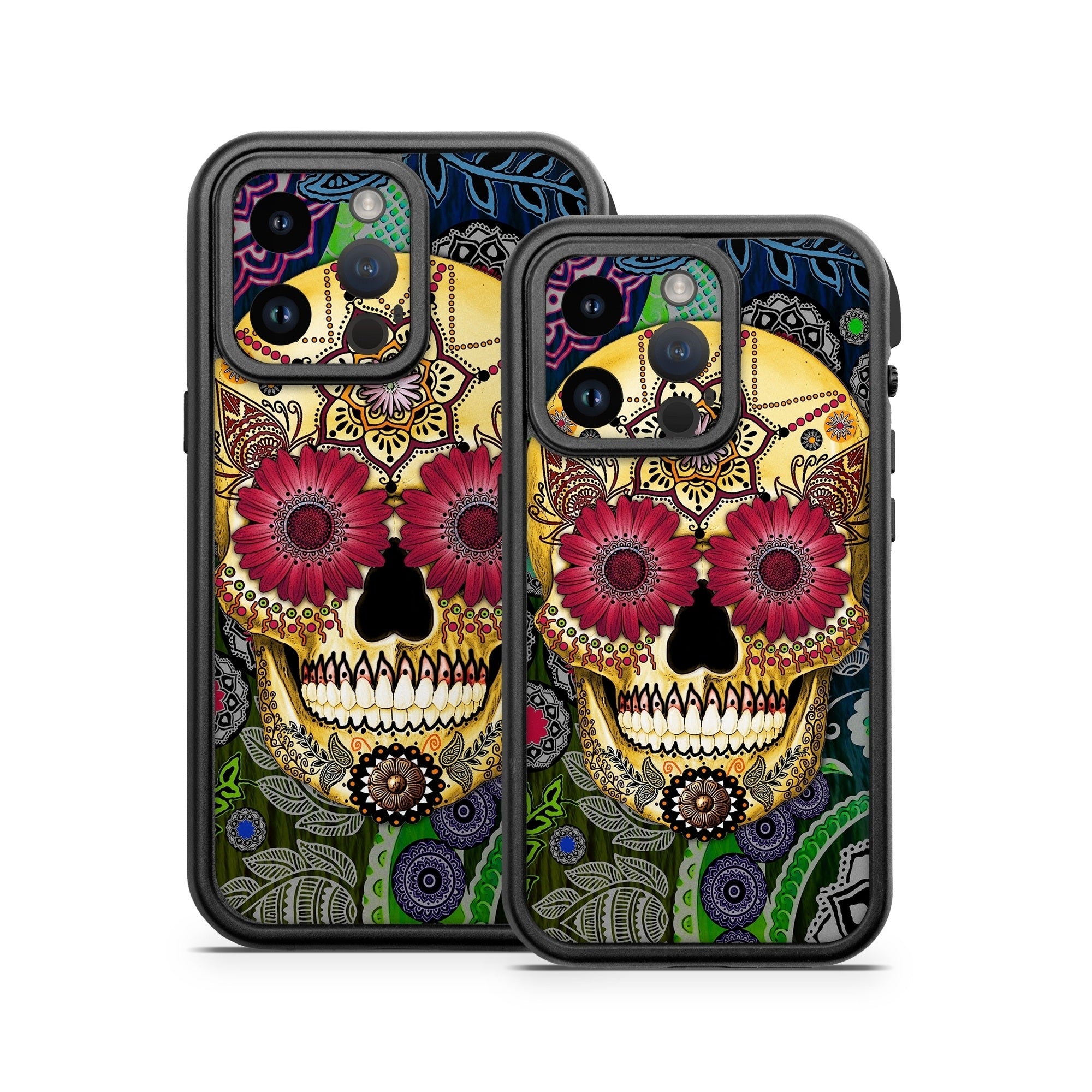 Sugar Skull Paisley - Otterbox Fre iPhone 14 Case Skin