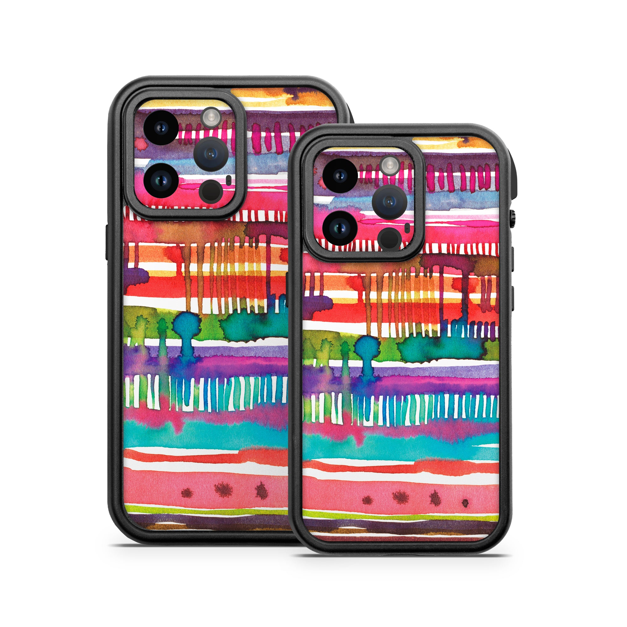 Watercolor Lines - Otterbox Fre iPhone 14 Case Skin