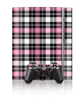 Pink Plaid - Sony PS3 Skin