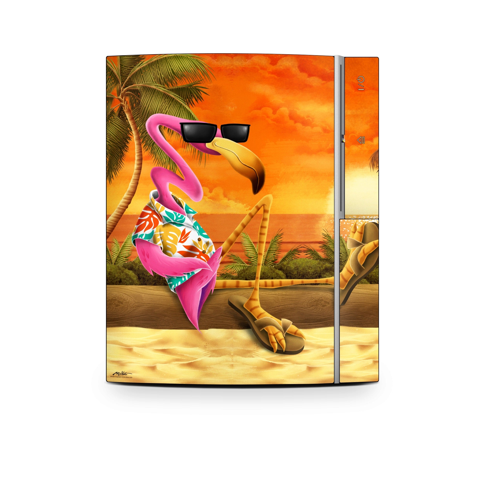 Sunset Flamingo - Sony PS3 Skin