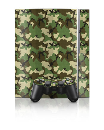 Woodland Camo - Sony PS3 Skin