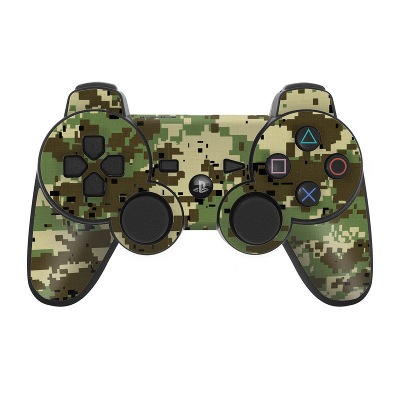 Digital Woodland Camo - Sony PS3 Controller Skin