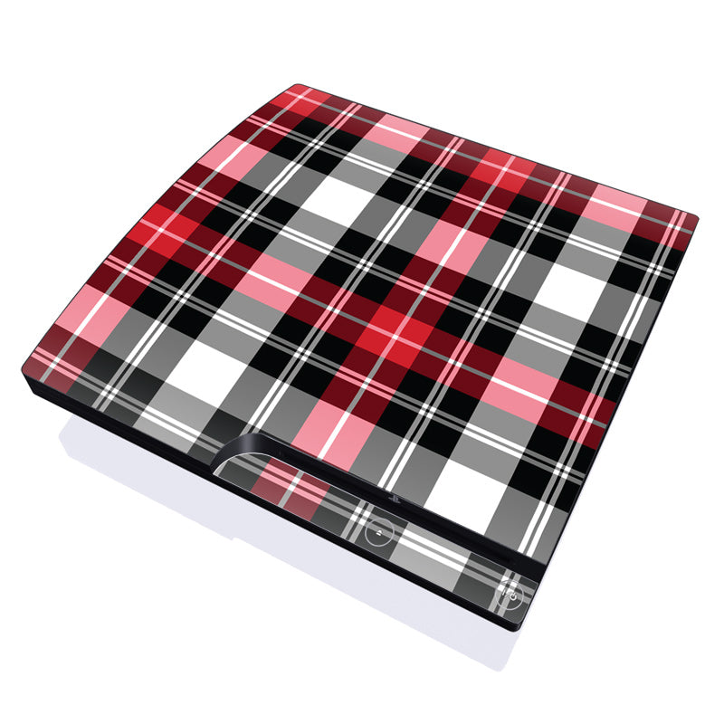 Red Plaid - Sony PS3 Slim Skin