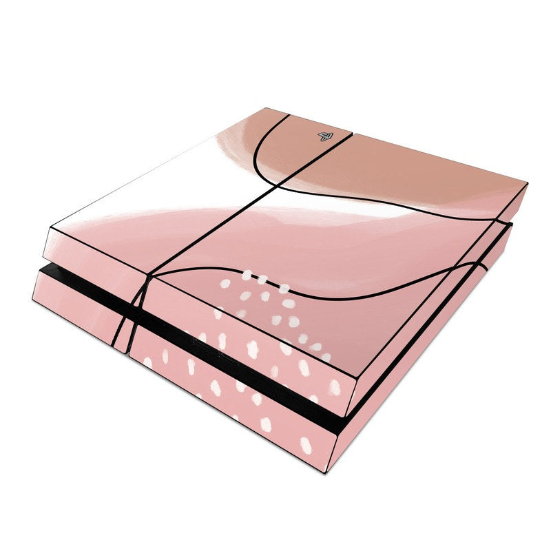 Abstract Pink and Brown - Sony PS4 Skin