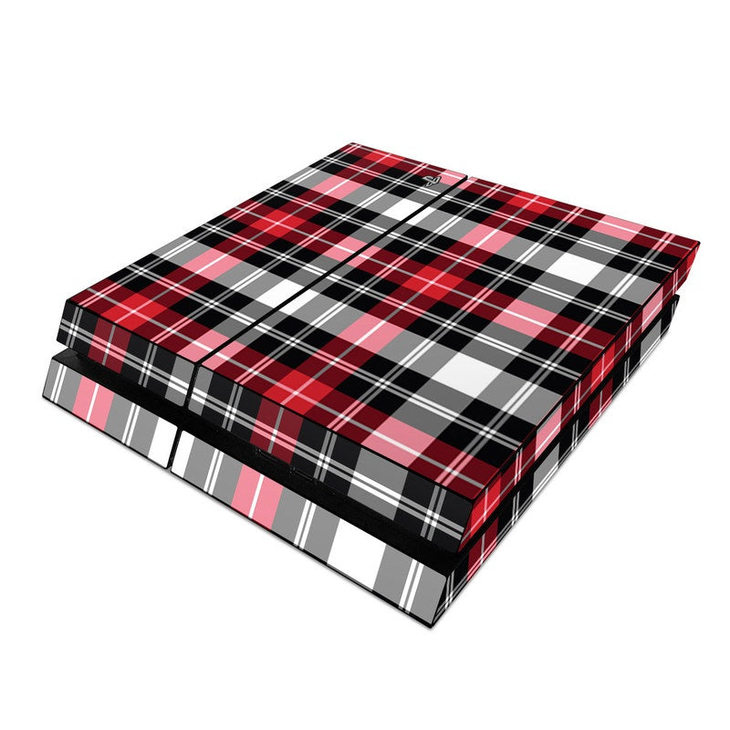 Red Plaid - Sony PS4 Skin