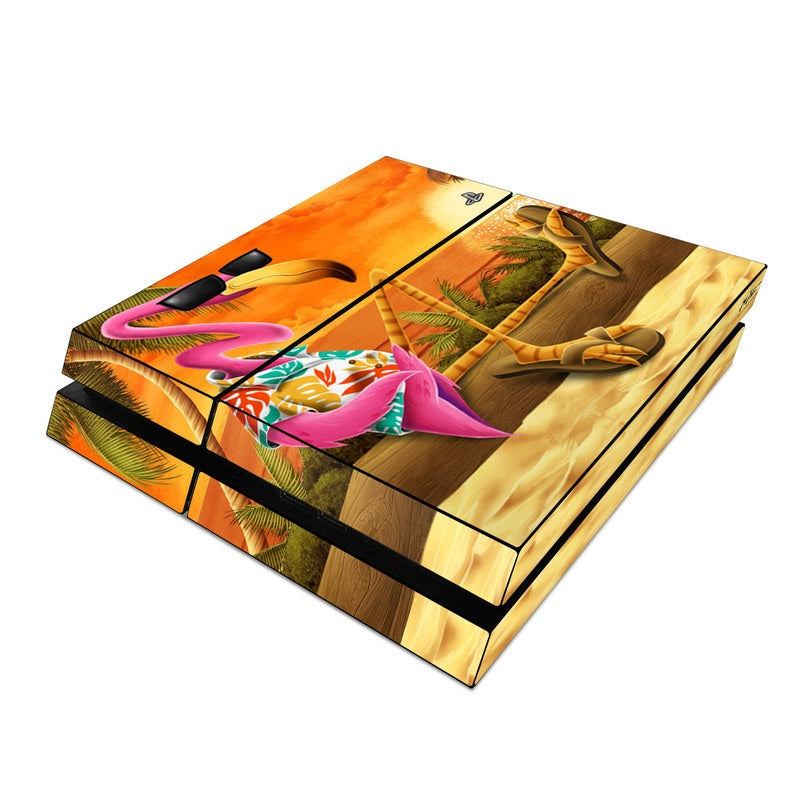 Sunset Flamingo - Sony PS4 Skin