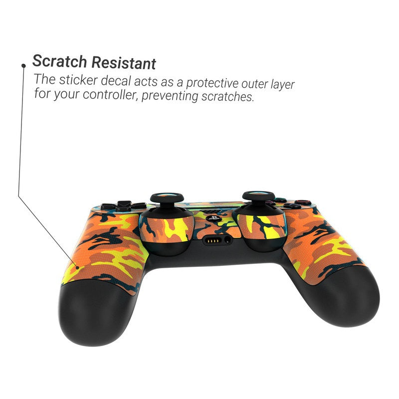 Orange Camo - Sony PS4 Controller Skin