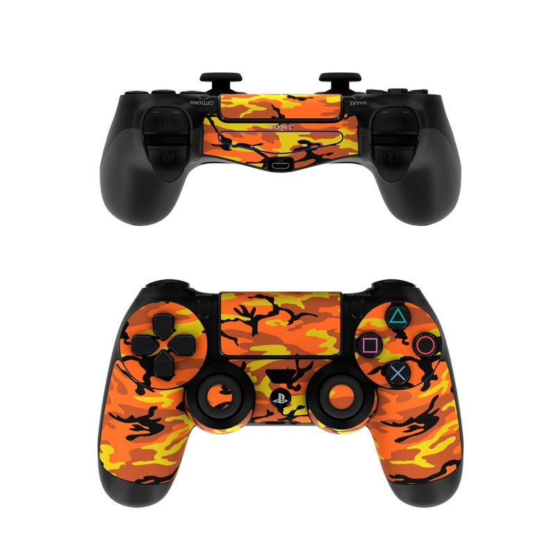 Orange Camo - Sony PS4 Controller Skin