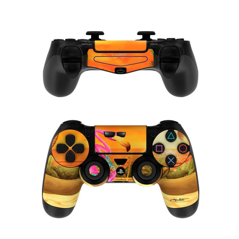 Sunset Flamingo - Sony PS4 Controller Skin