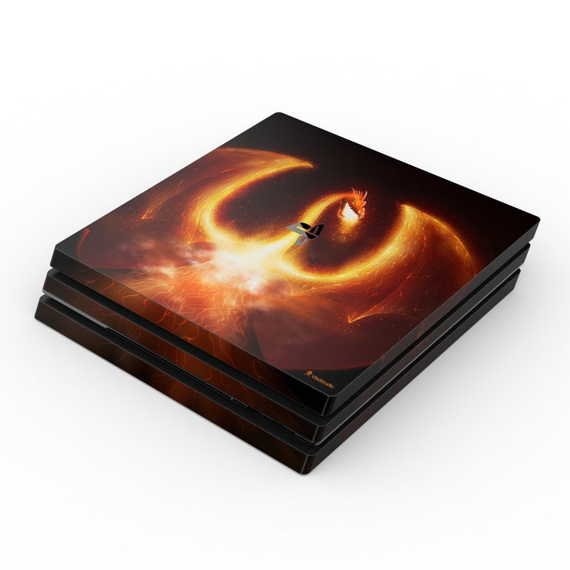 Fire Dragon - Sony PS4 Pro Skin