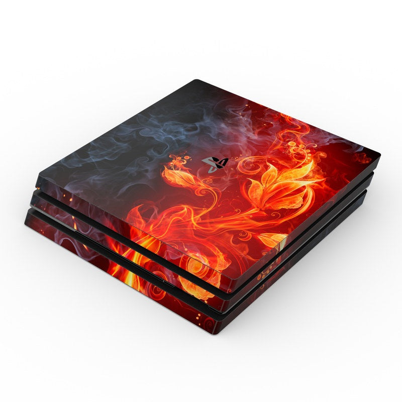 Flower Of Fire - Sony PS4 Pro Skin