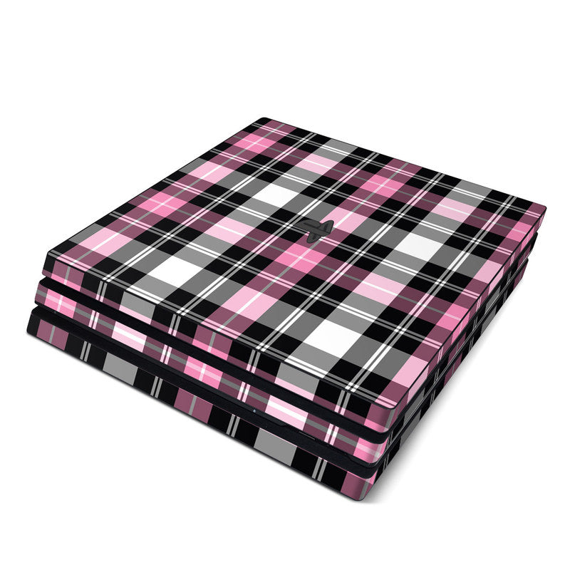 Pink Plaid - Sony PS4 Pro Skin