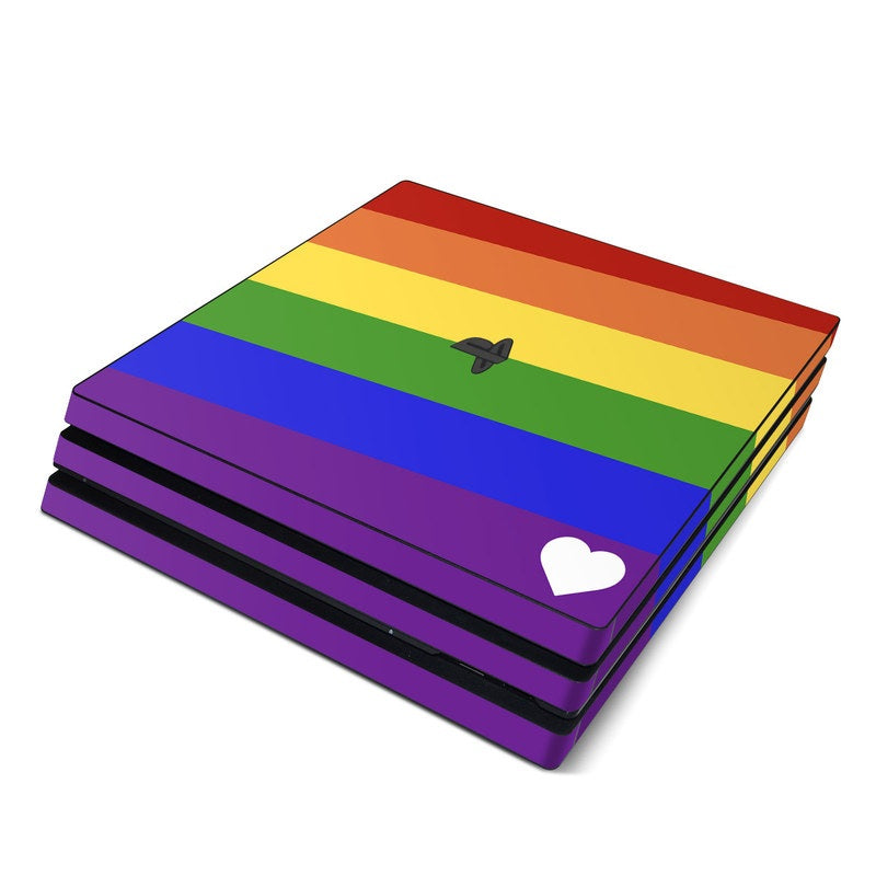 Rainbow Stripe - Sony PS4 Pro Skin