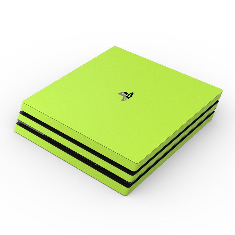 Solid State Lime - Sony PS4 Pro Skin