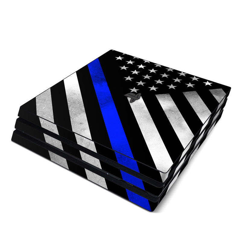 Thin Blue Line Hero - Sony PS4 Pro Skin