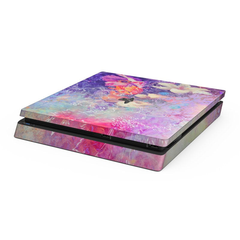 Sketch Flowers Lily - Sony PS4 Slim Skin