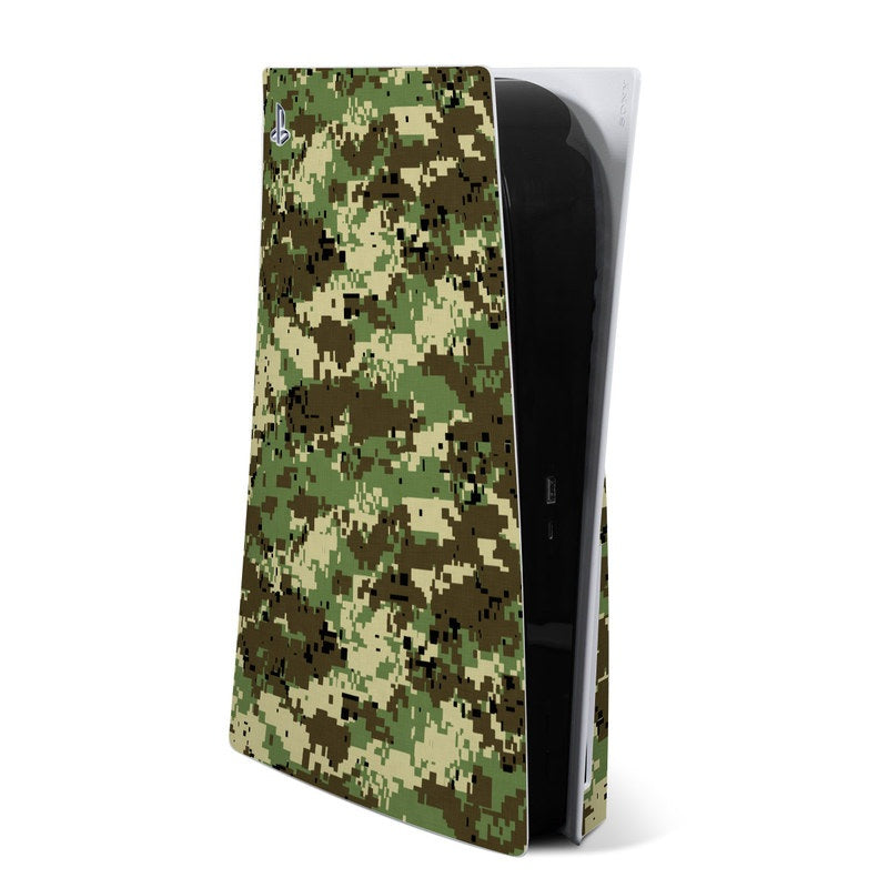 Digital Woodland Camo - Sony PS5 Skin