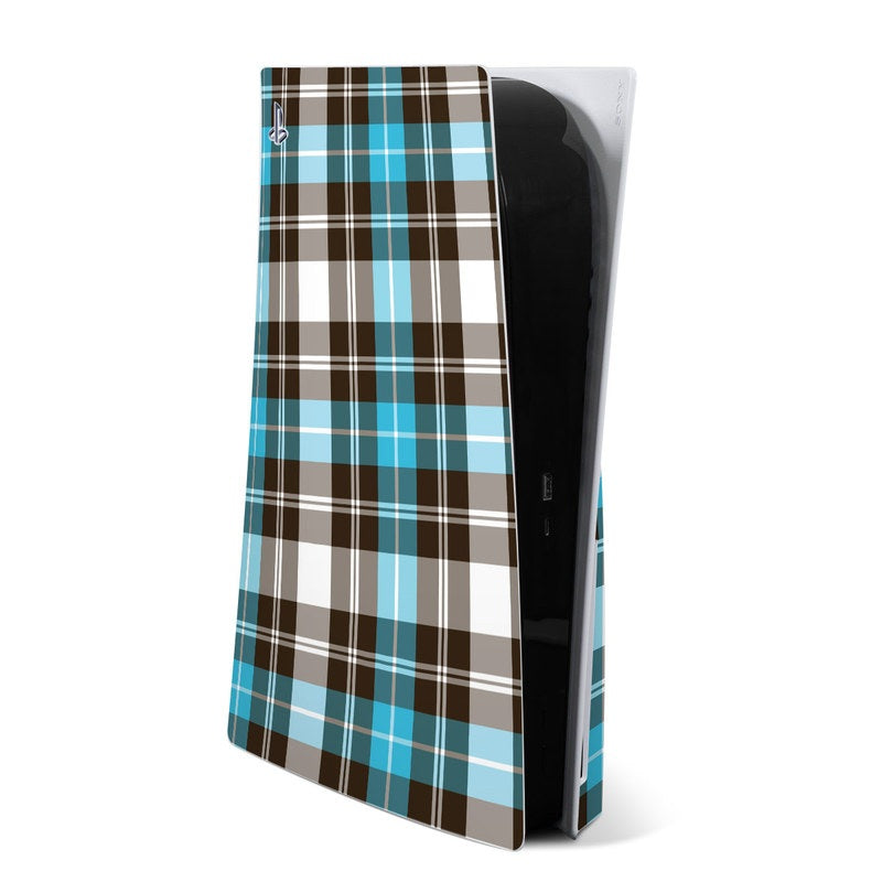 Turquoise Plaid - Sony PS5 Skin