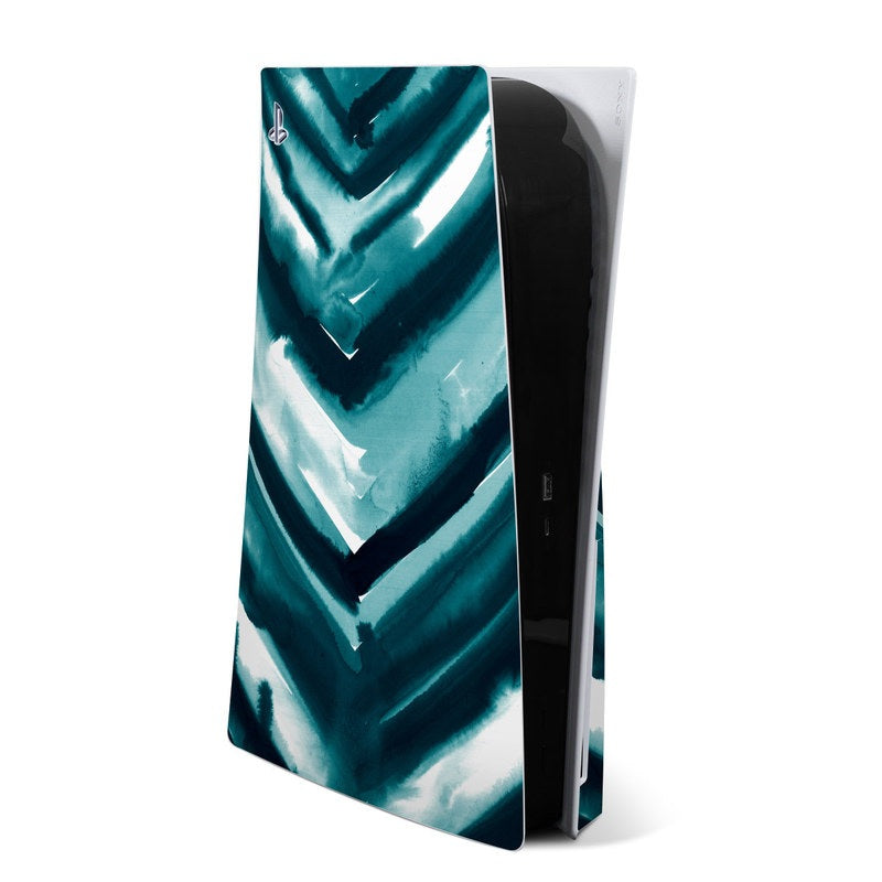 Watercolor Chevron - Sony PS5 Skin