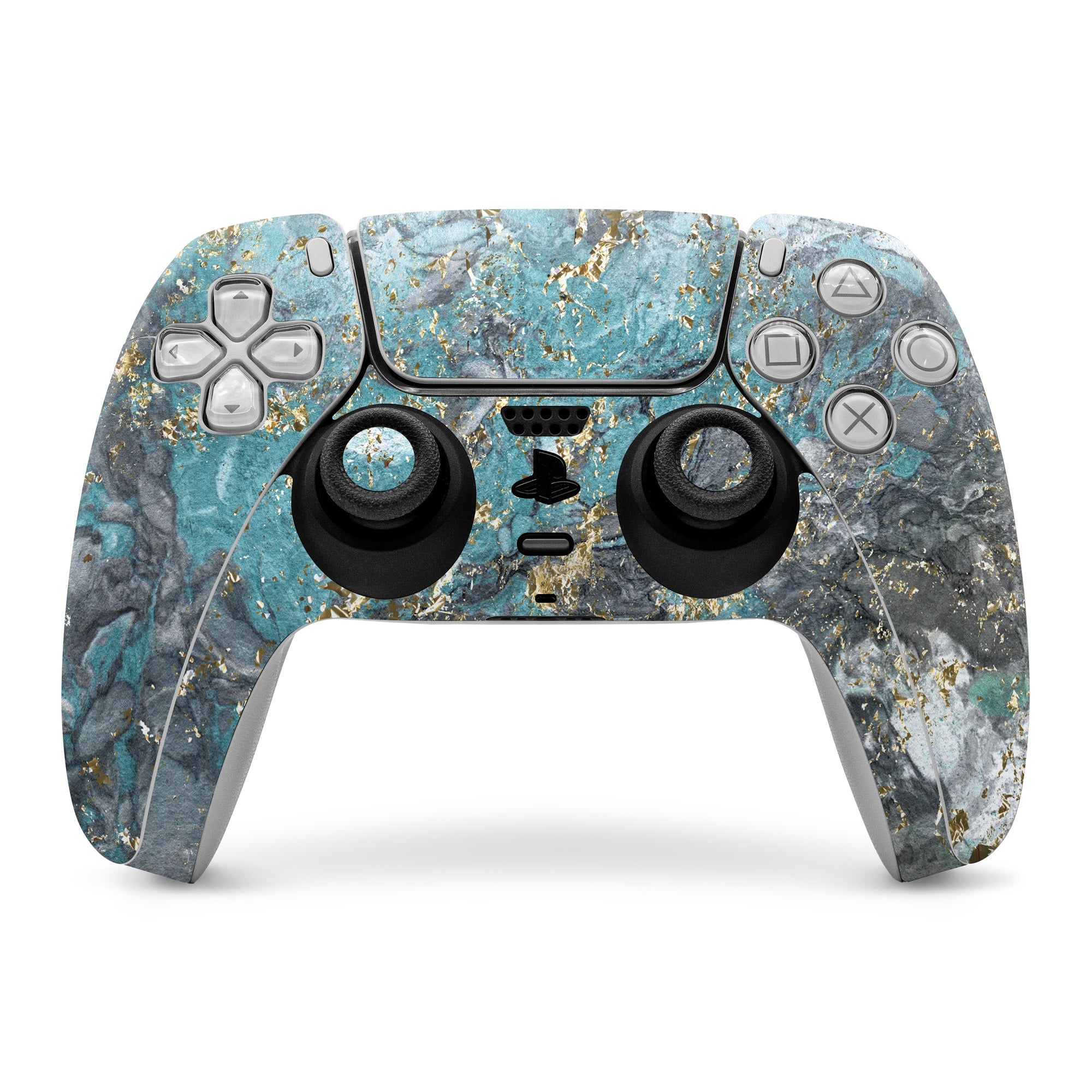 Gilded Glacier Marble - Sony PS5 Controller Skin