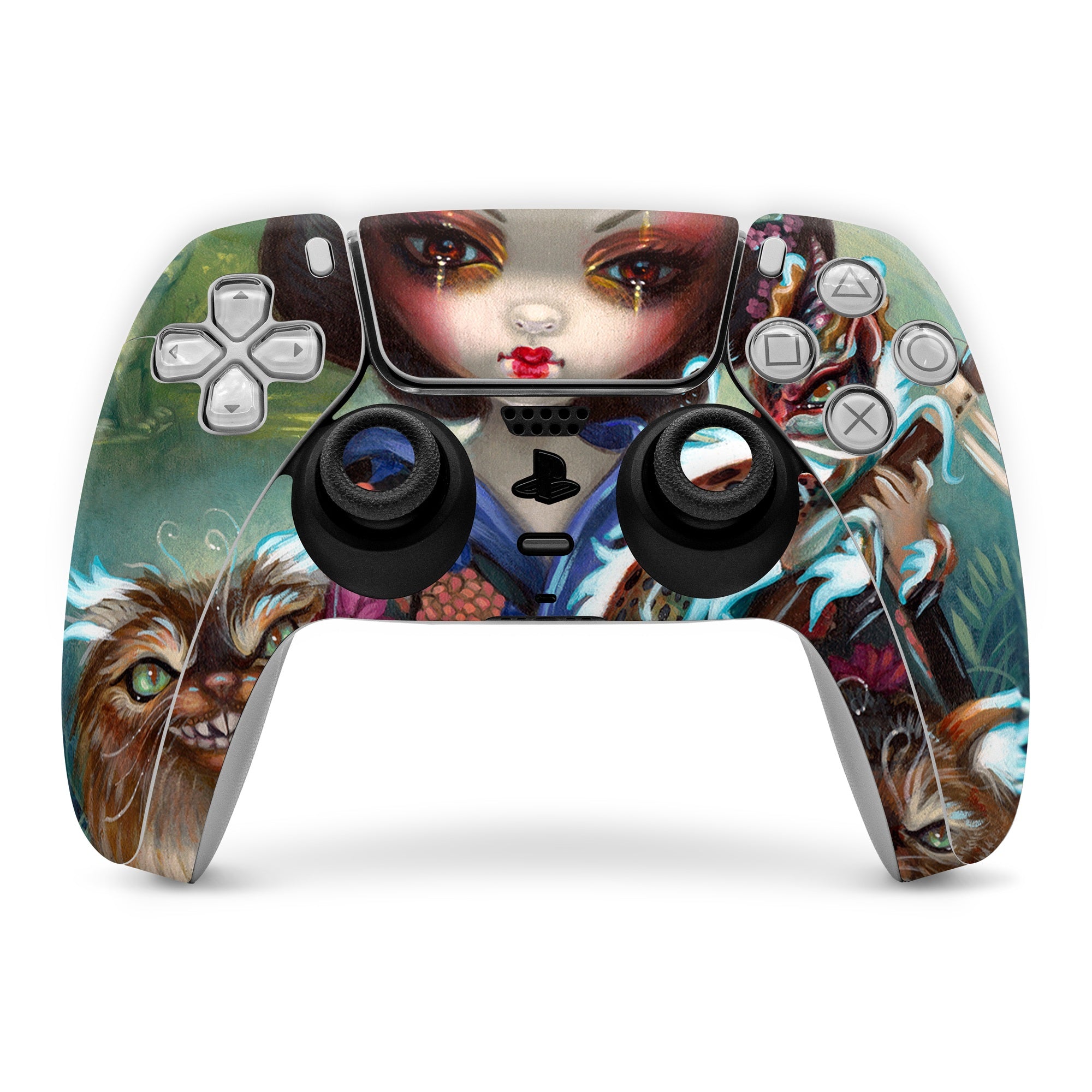 Kirin and Bakeneko - Sony PS5 Controller Skin