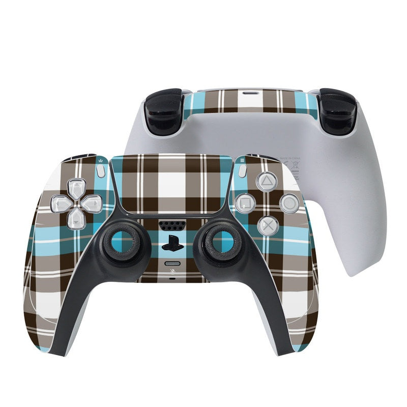 Turquoise Plaid - Sony PS5 Controller Skin