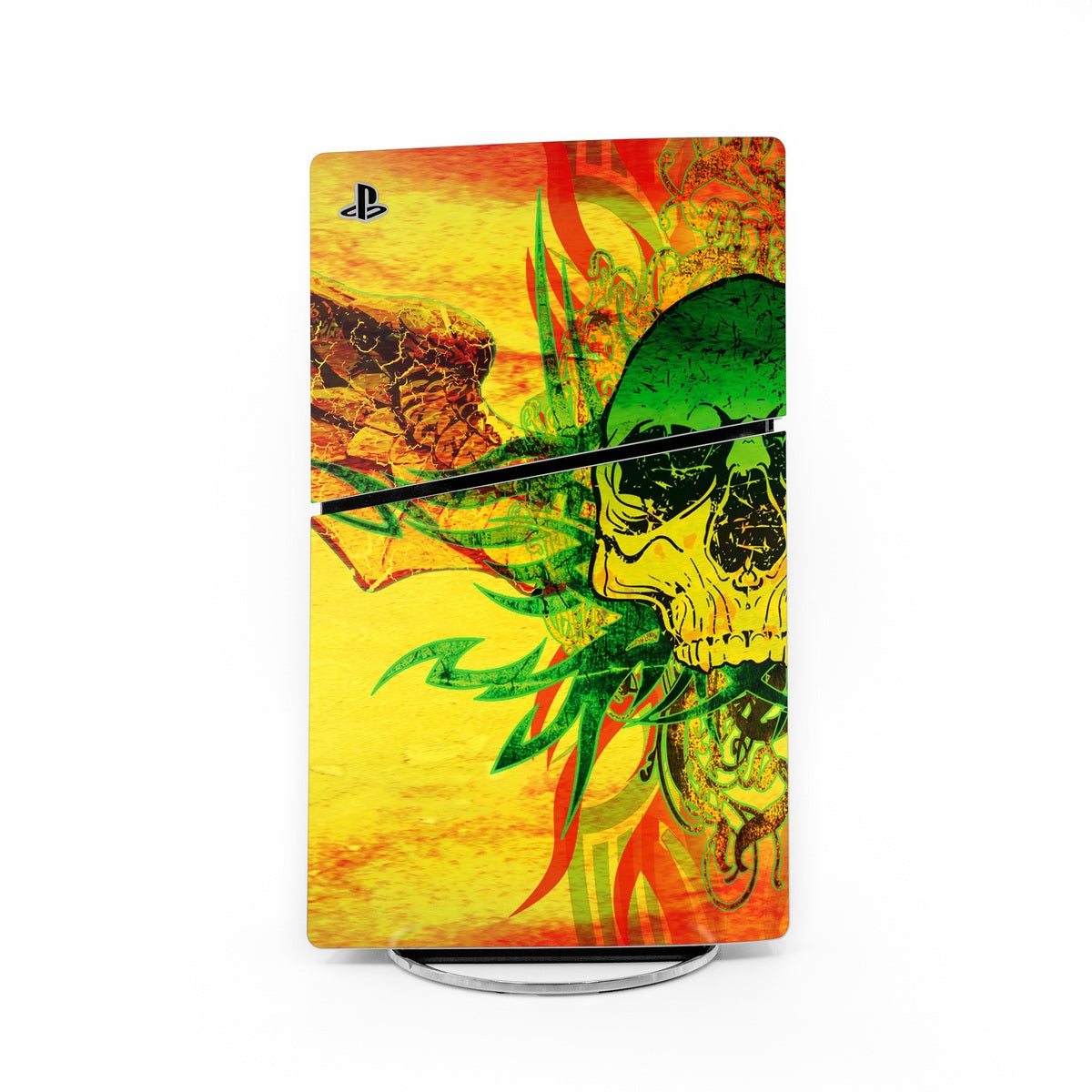 Hot Tribal Skull - Sony PS5 Slim Skin