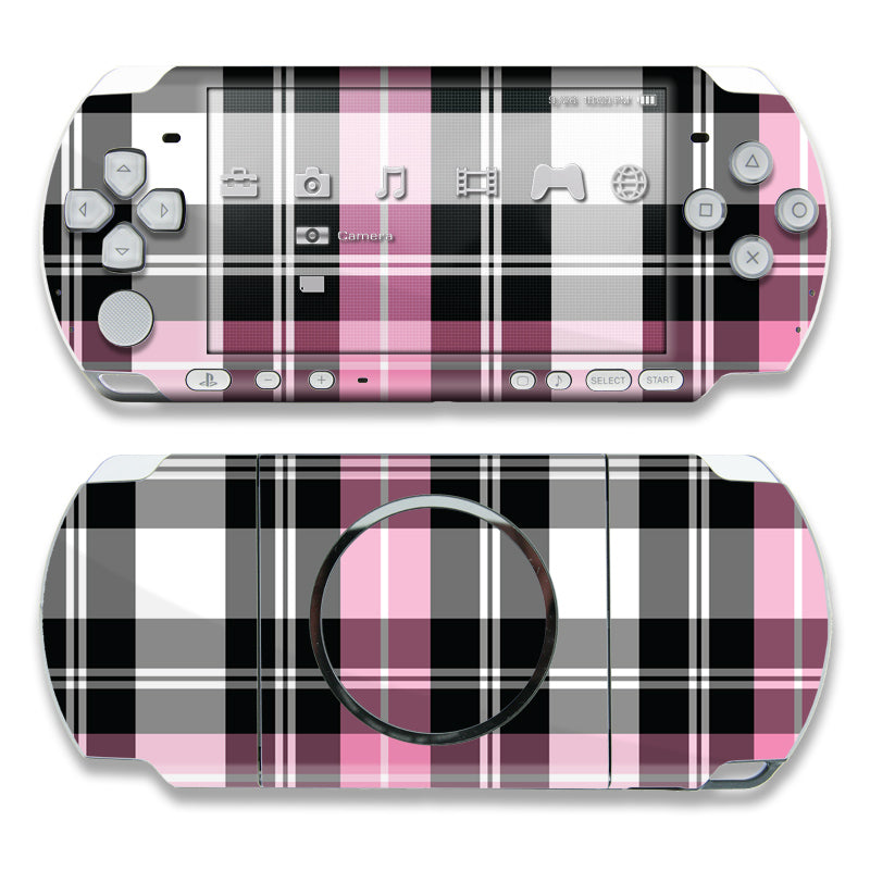 Pink Plaid - Sony PSP 3000 Skin