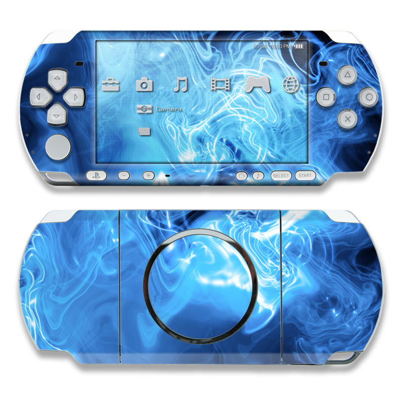 Blue Quantum Waves - Sony PSP 3000 Skin