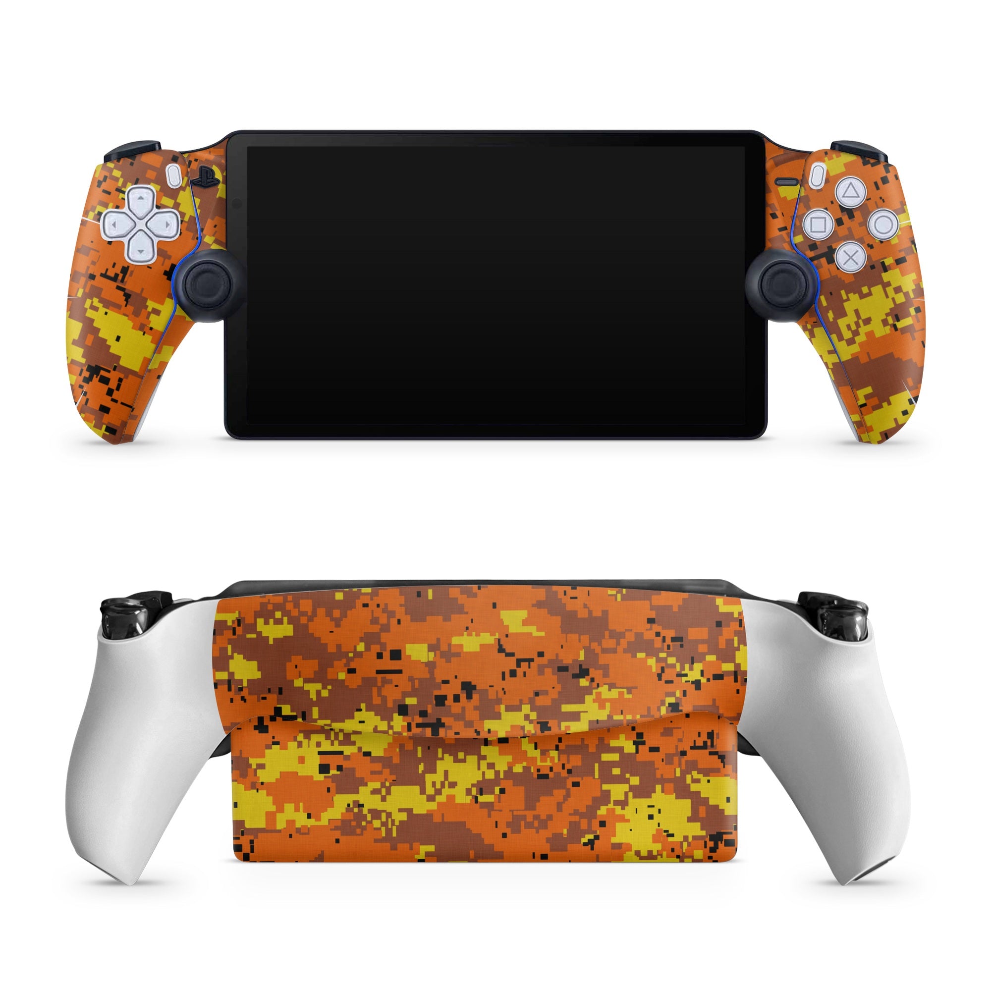 Digital Orange Camo - Sony PlayStation Portal Skin