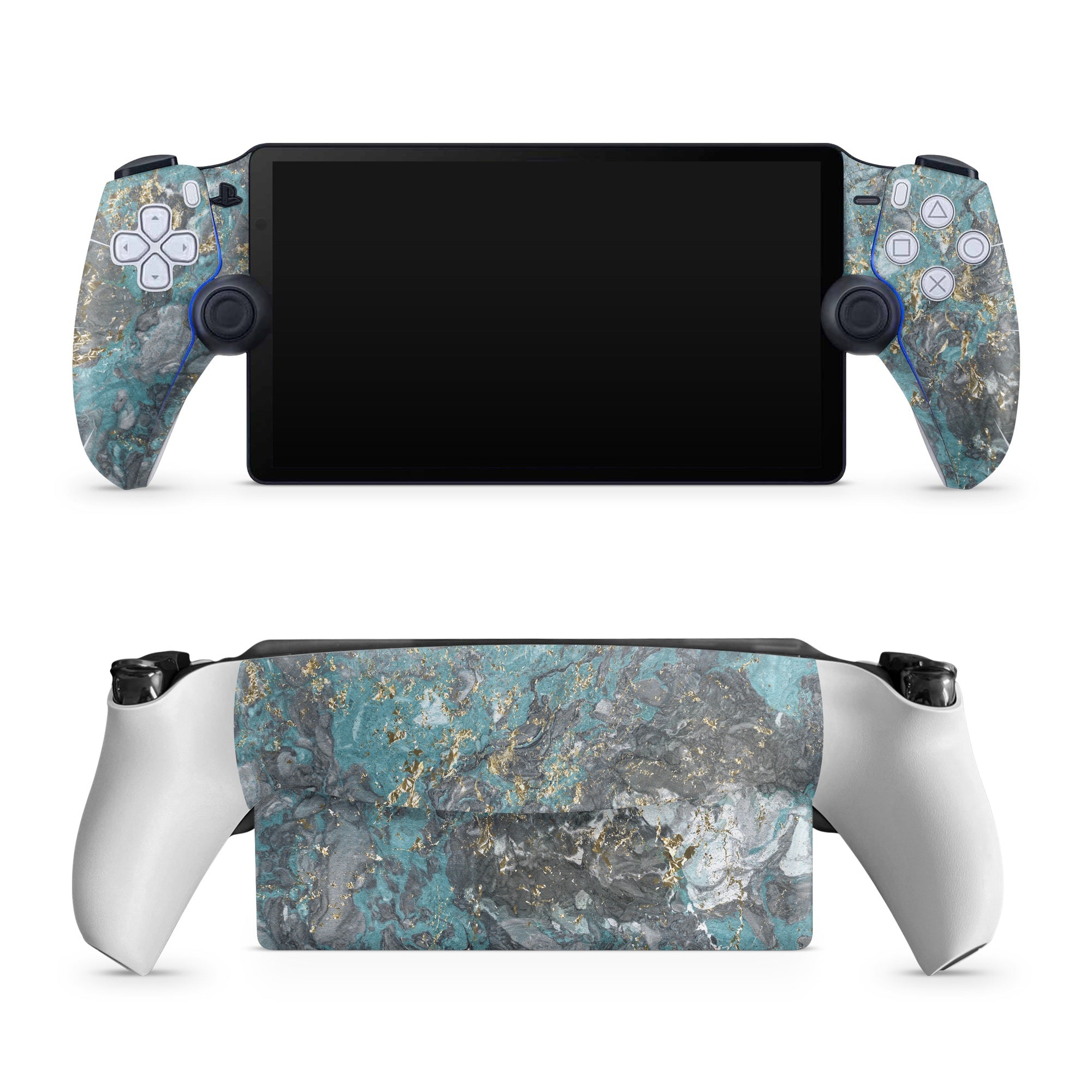 Gilded Glacier Marble - Sony PlayStation Portal Skin