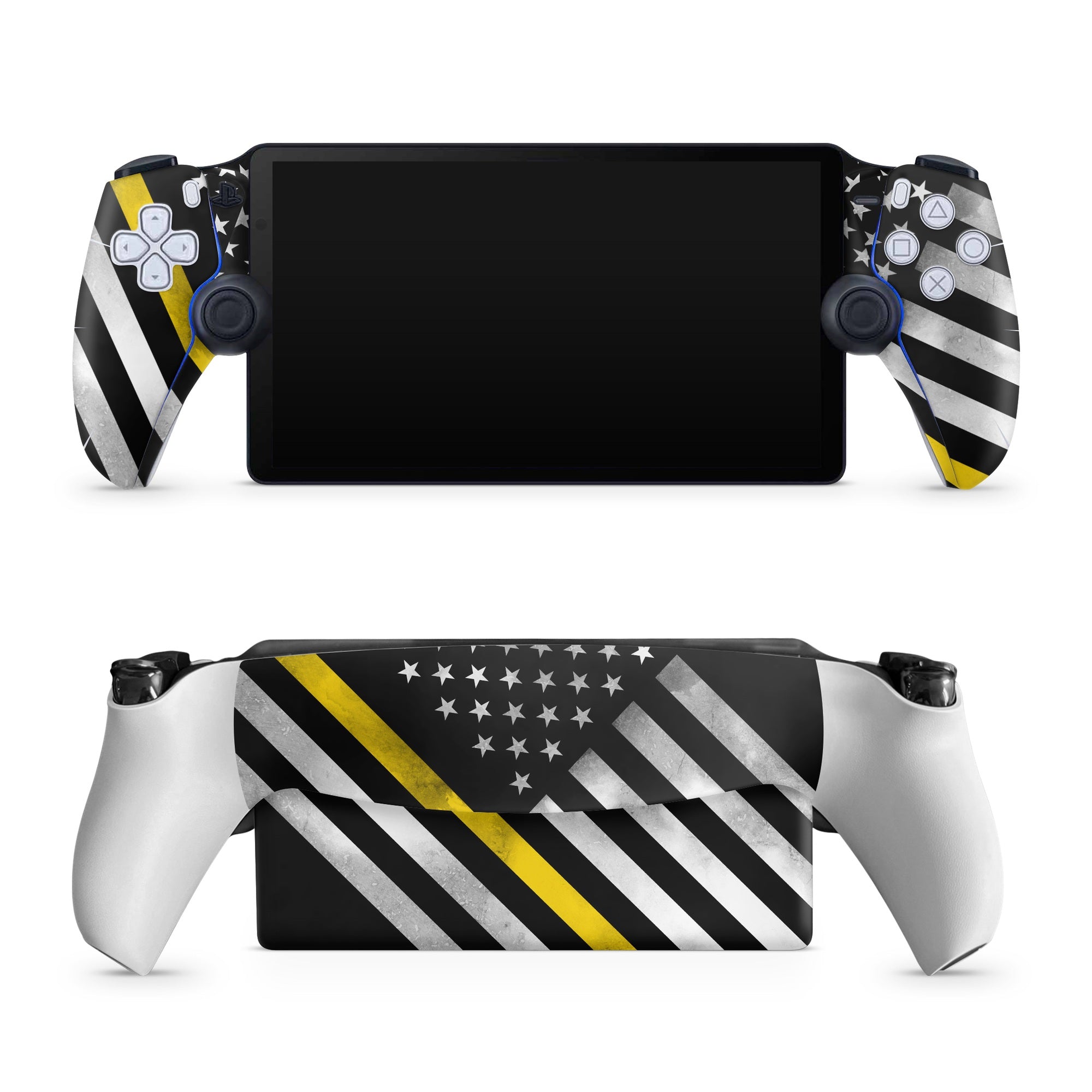 Thin Yellow Line Hero - Sony PlayStation Portal Skin