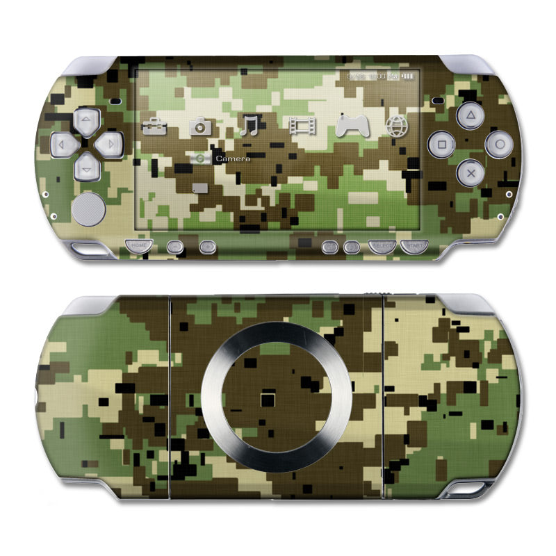 Digital Woodland Camo - Sony PSP Slim Skin