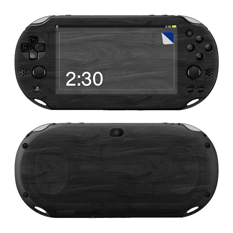 Black Woodgrain - Sony PS Vita 2000 Skin