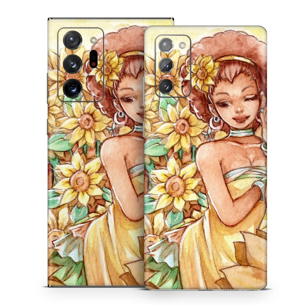 Lady Sunflower - Samsung Galaxy Note 20 Skin