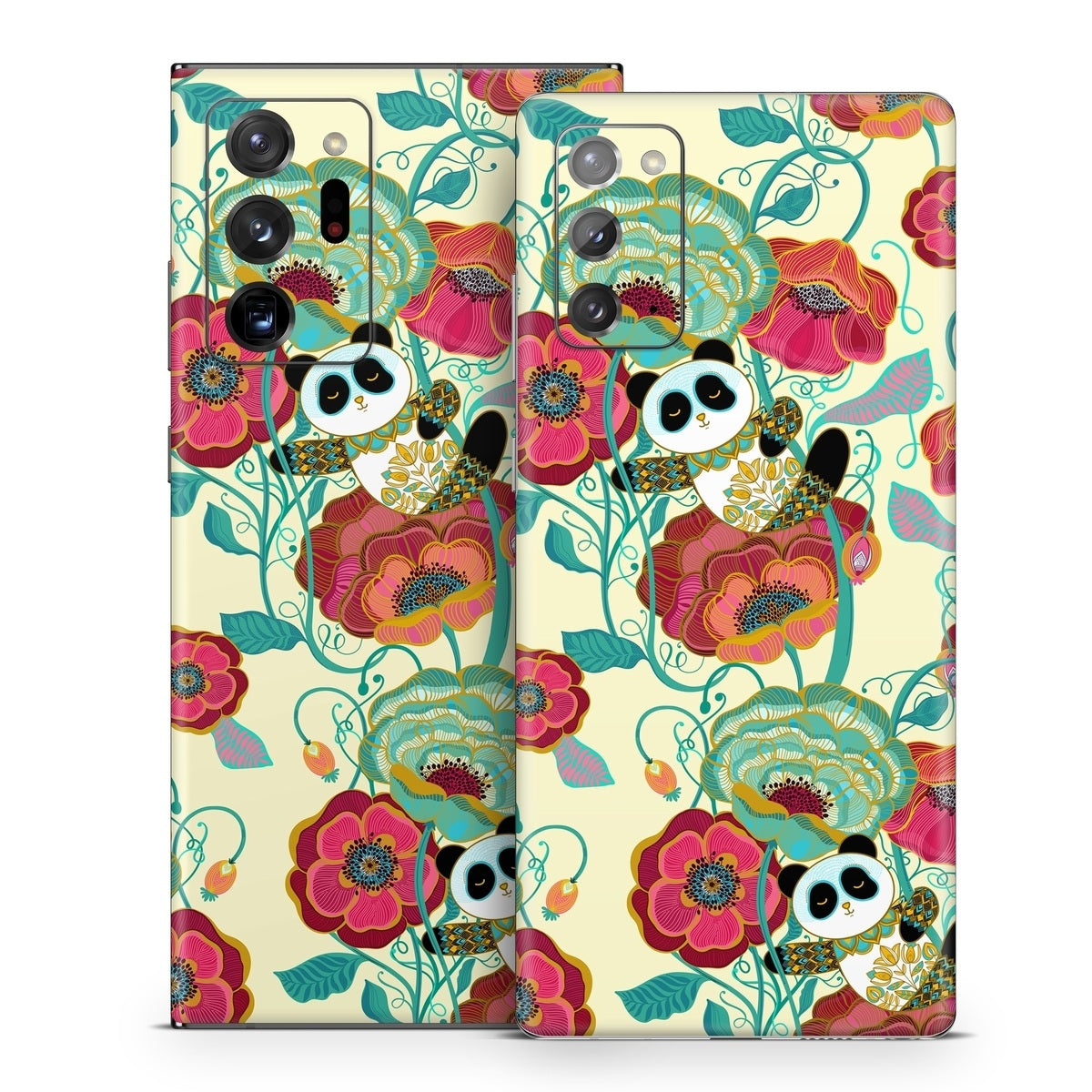 Panda Flowers - Samsung Galaxy Note 20 Skin