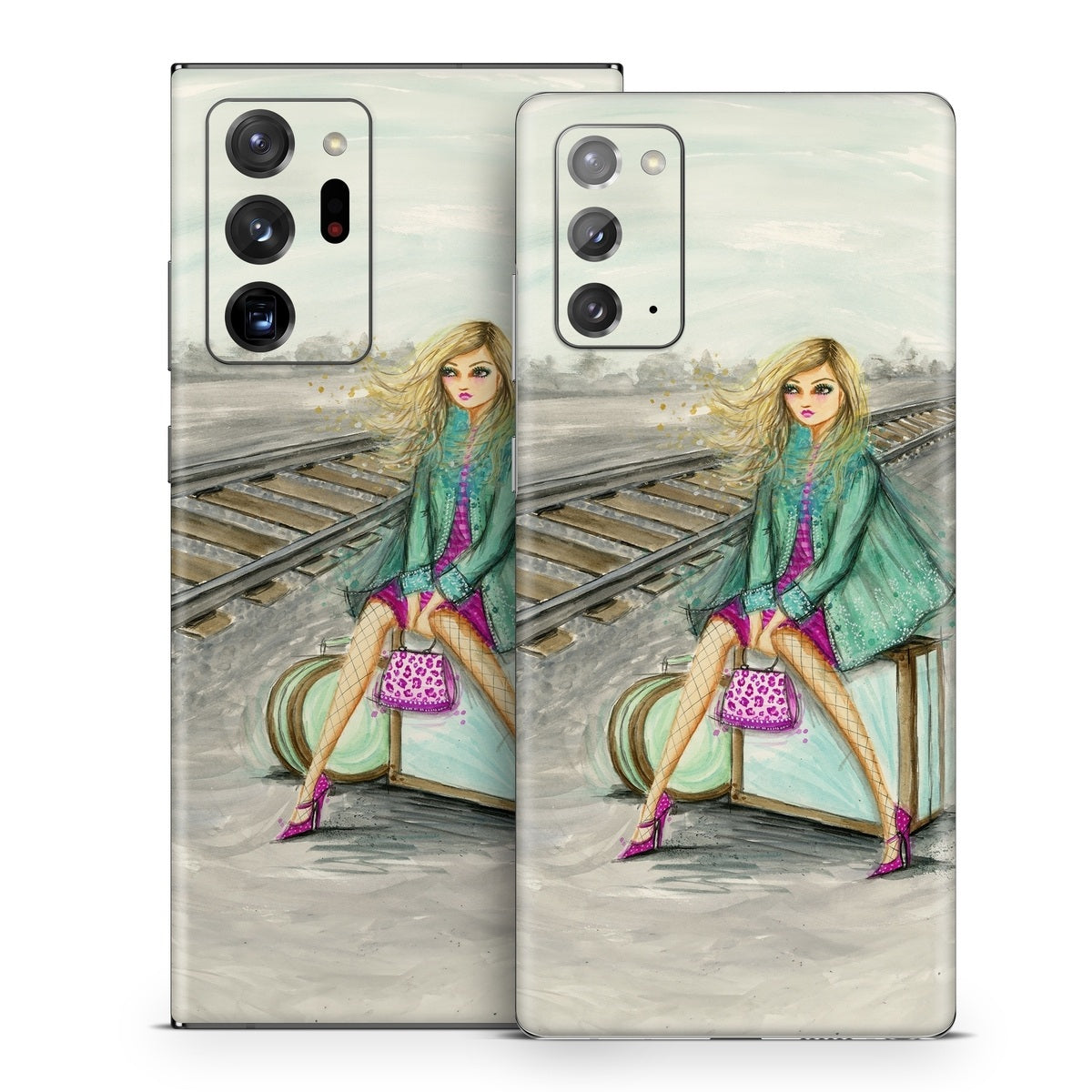 Lulu Waiting by the Train Tracks - Samsung Galaxy Note 20 Skin