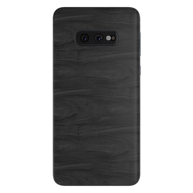 Black Woodgrain - Samsung Galaxy S10e Skin