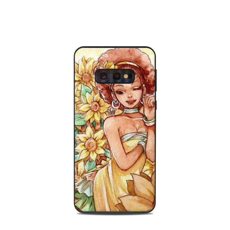 Lady Sunflower - Samsung Galaxy S10e Skin