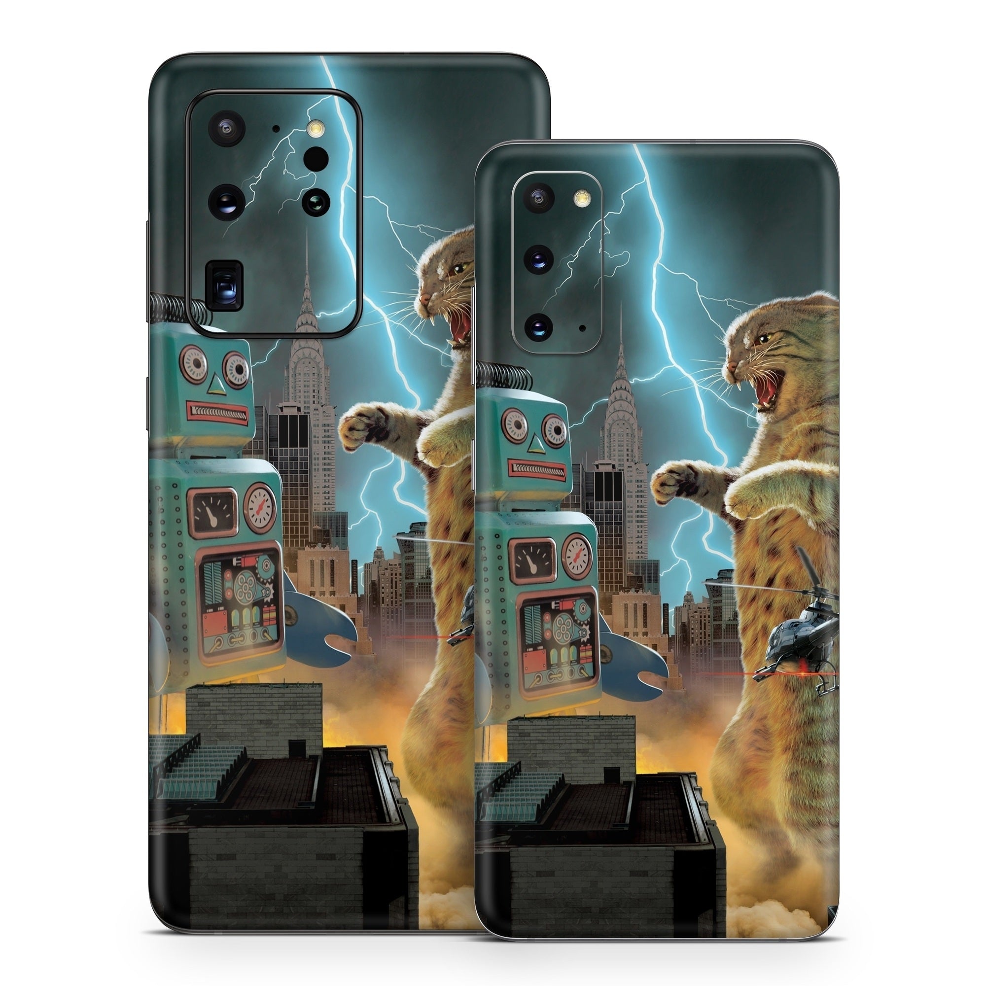 Catzilla Vs Robot - Samsung Galaxy S20 Skin