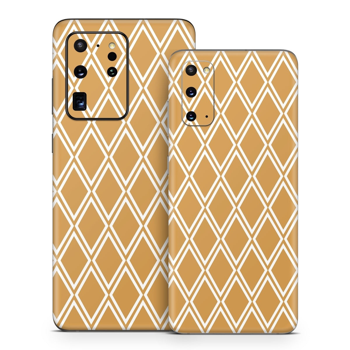 Orange Checks - Samsung Galaxy S20 Skin